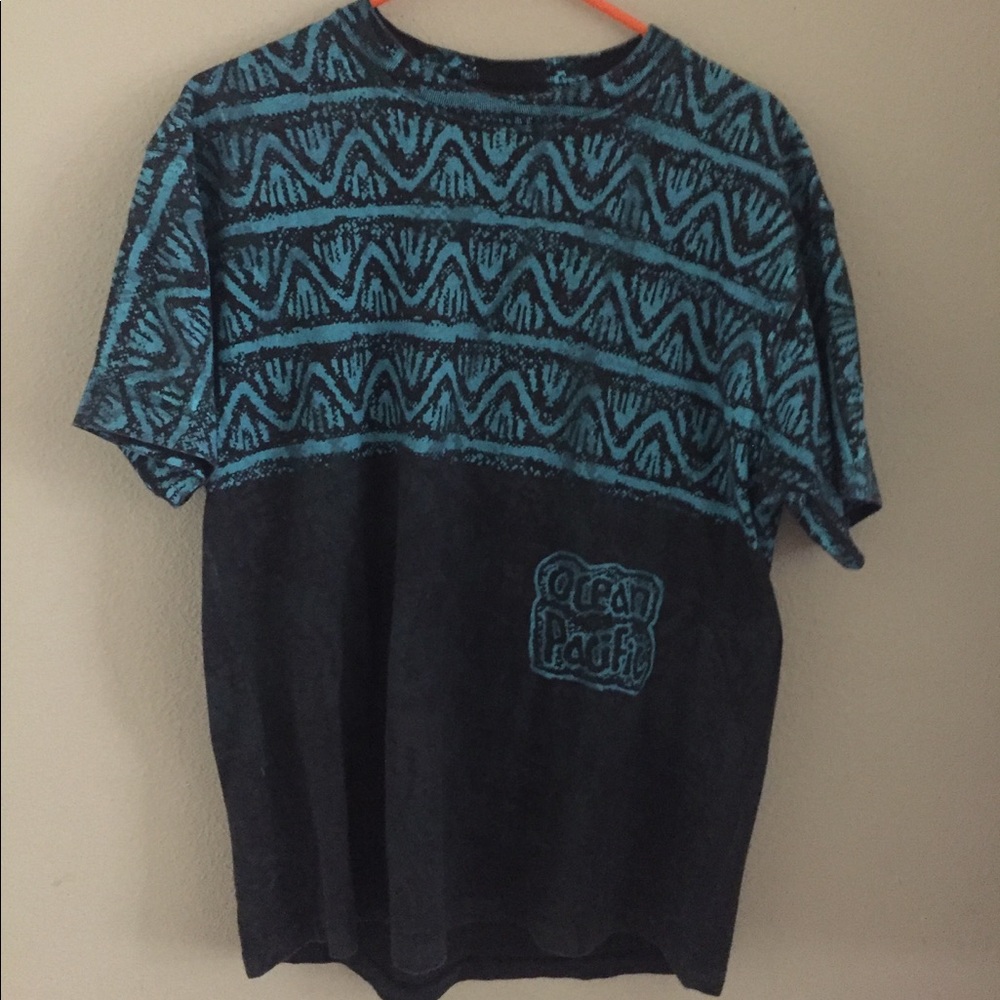 Vintage Ocean Pacific OP All Over Tee Shirt
